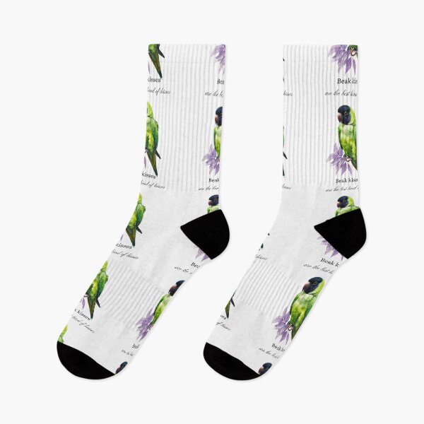 Item preview, Beak Kisses Parrot Love Quote Design designed and sold by Anastasiia Yurevych.