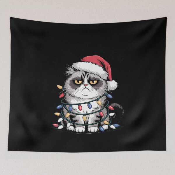 Item preview, Christmas Cat Funny Holiday designed and sold by HaileyRobel.