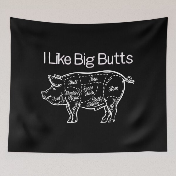 Item preview, I Like Big Butts Funny Pig Graphic designed and sold by LuisGomesRocha.