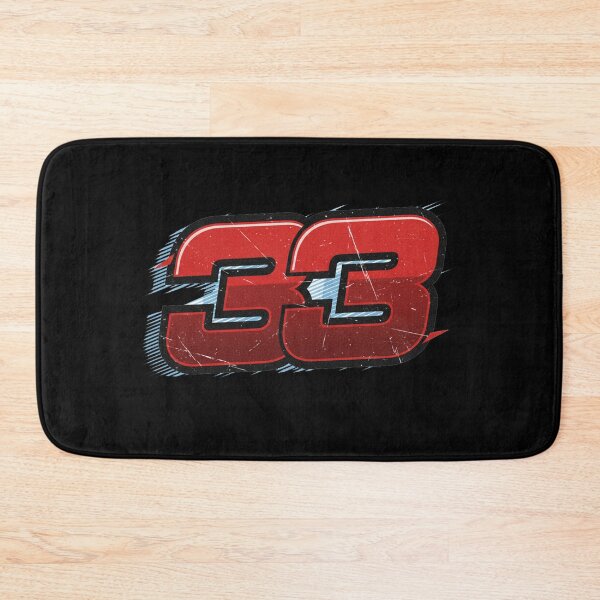 Item preview, Number 33 Distressed Racing Style Digital Art T-Shirt Design designed and sold by nhstaruna.