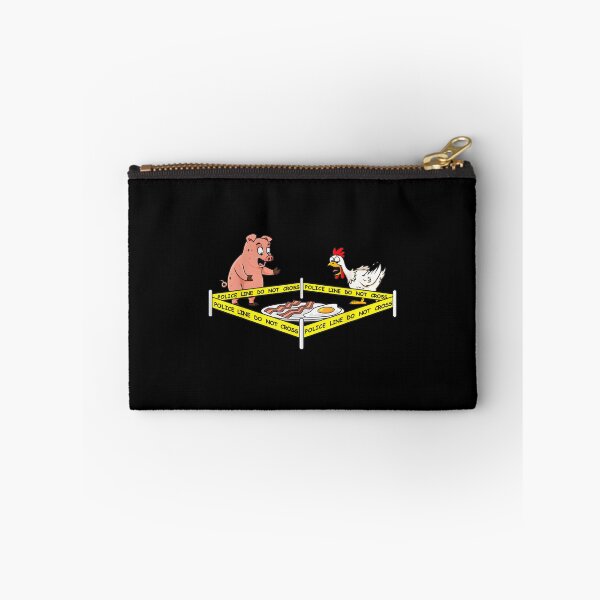 Item preview, Police Line Do Not Cross Pig And Chicken Funny Food designed and sold by LuisGomesRocha.