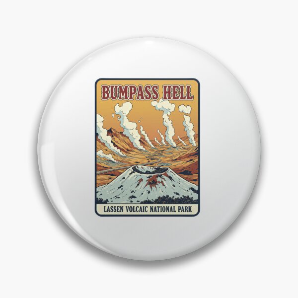 Item preview, Bumpass Hell Lassen Volcanic National Park California Retro Outdoor Adventure designed and sold by Star3NowForMe.