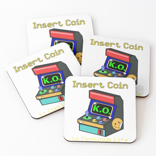 Item preview, Insert Coin to Continue Life – Retro Gaming Station Design for Classic Gamers designed and sold by Ani-24.