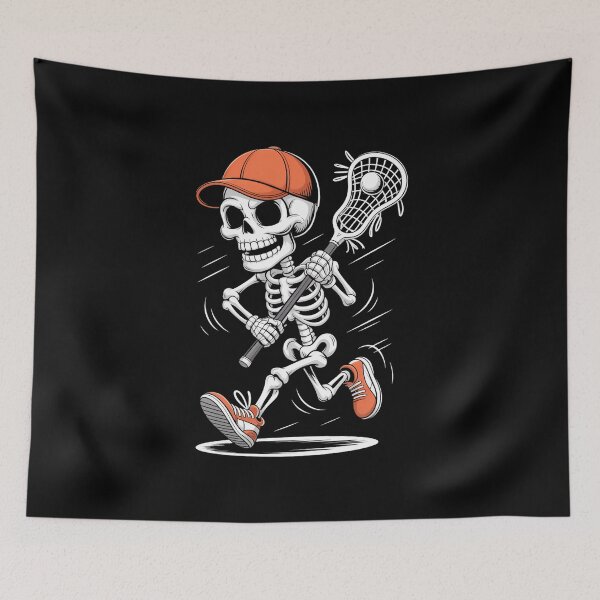 Item preview, Skeleton Lacrosse Halloween designed and sold by VENOM0RIOT.