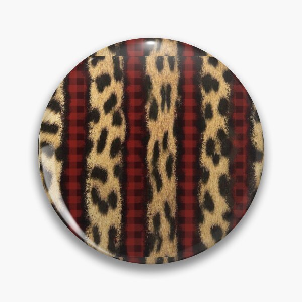 Item preview, Leopard Print and Red Plaid Pattern – Rockabilly Wild Design designed and sold by destelloacido.