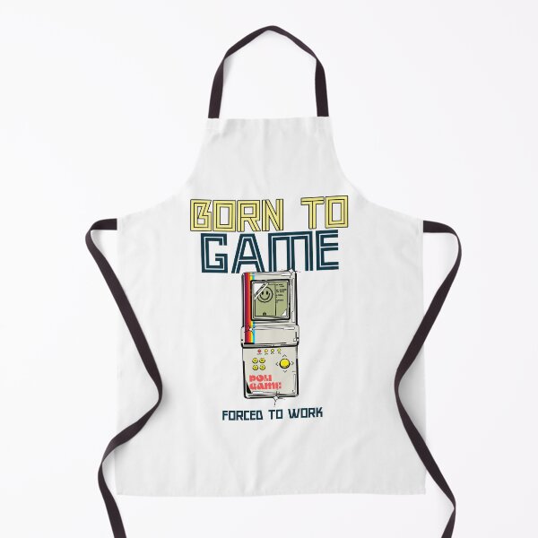 Item preview, Born to Game, Forced to Work – Retro Gaming Design for True Gamers designed and sold by Ani-24.