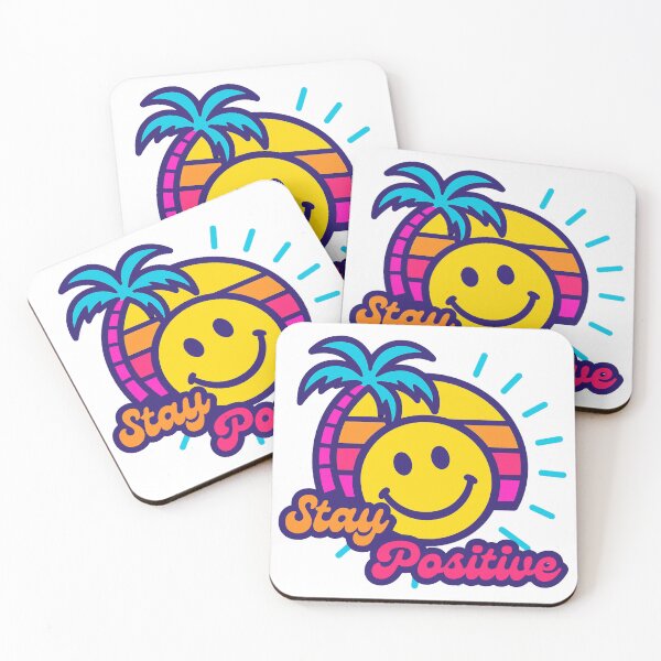 Item preview, Stay Positive Retro Summer Beach designed and sold by UNK-Fatigues.