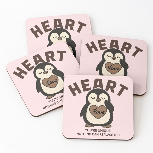 Item preview, Cute Penguin Heart Love Quote Design designed and sold by graphicnew.