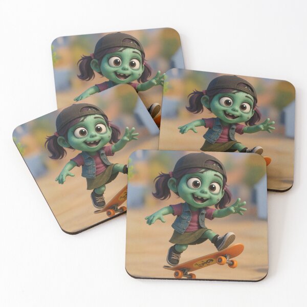 Item preview, Skater Zombie Girl designed and sold by Sillytoe.
