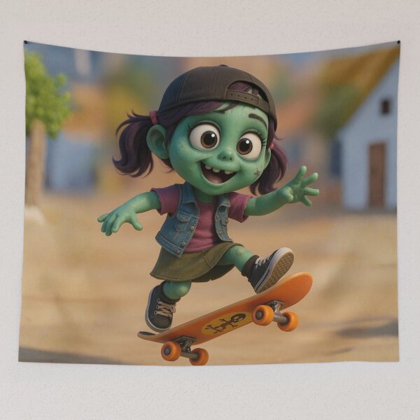 Item preview, Skater Zombie Girl designed and sold by Sillytoe.