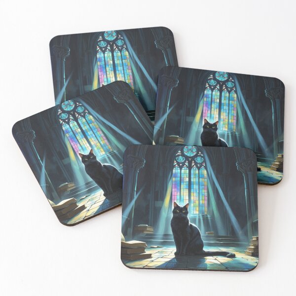 Item preview, Gothic Cathedral Cat – The Keeper of Light designed and sold by LEO'S CREATURE　れおずくりーちゃー.