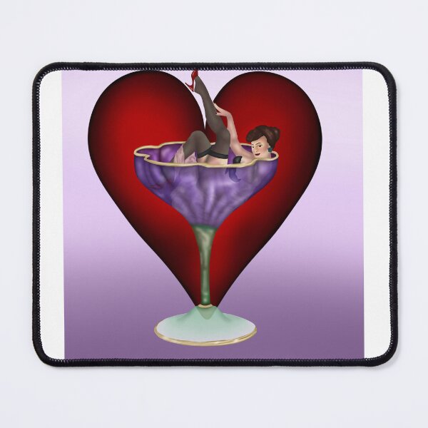 Item preview, Pin Up Girl In Martini Glass designed and sold by SpencerCaroArt.