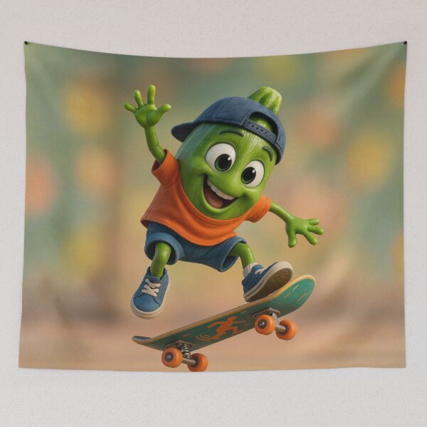 Item preview, Skater Zucchini designed and sold by Sillytoe.