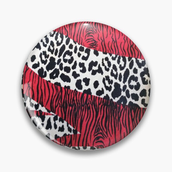 Artikelvorschau, Roter Zebra- und Leopardenmuster-Mix – Punkrock-Tiermuster entworfen und verkauft von destelloacido.