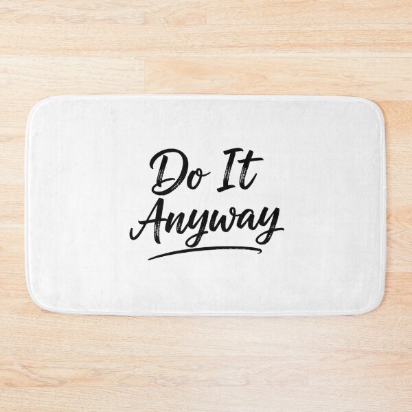 Item preview, Do It Anyway Minimal Handwritten Quote Design (Black Lettering, Transparent) designed and sold by Happyfreedom.