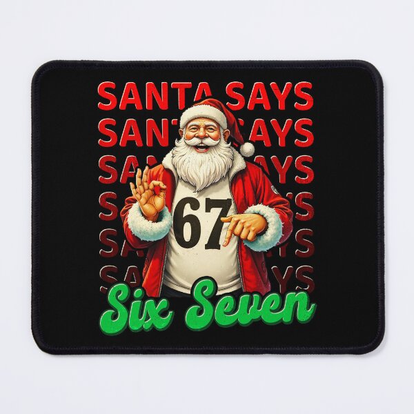 Item preview, Funny 67 Santa Says Six Seven Meme designed and sold by BlightedArt.