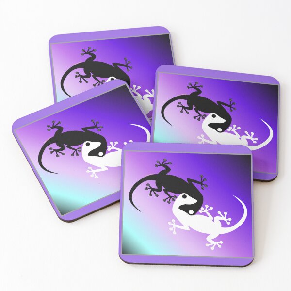 Item preview, Yin Yang Geckos in Purple Tones designed and sold by BySherylMarie.