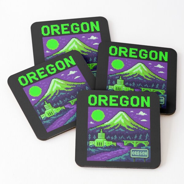 Item preview, Oregon: Insert Nature to Continue (Green/Purple) designed and sold by Pixel_Riot.