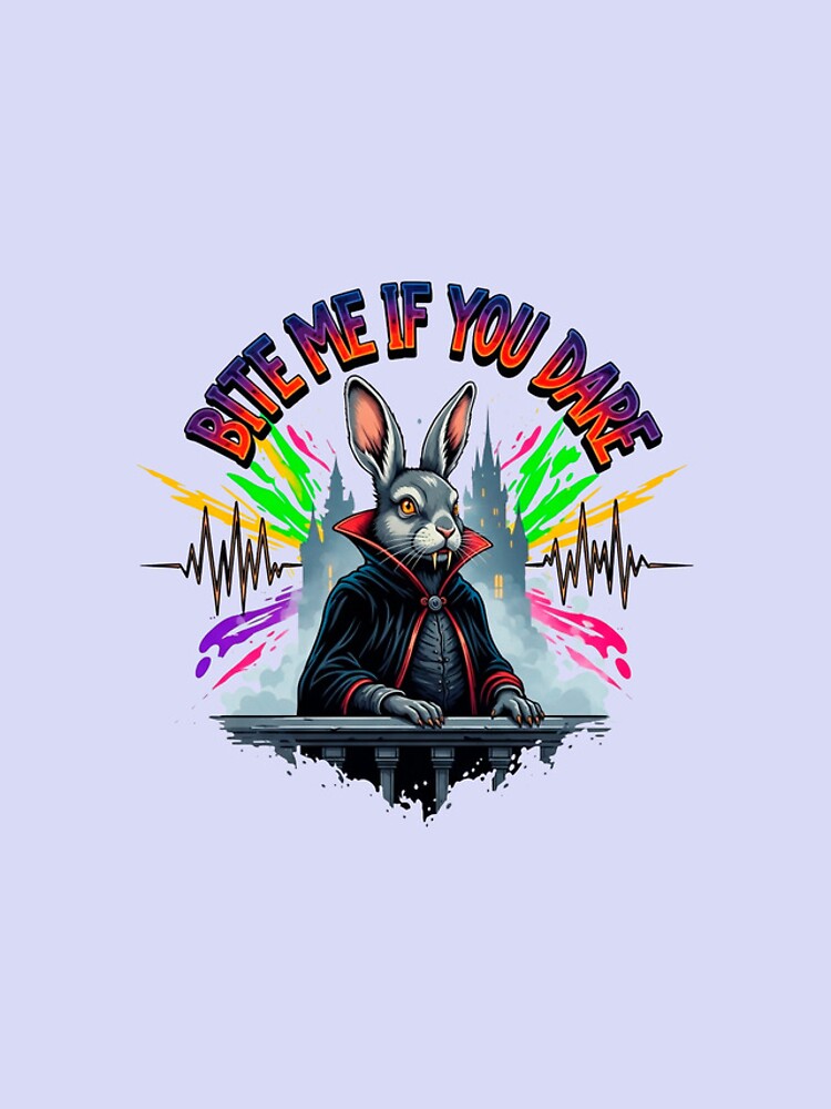 Thumbnail 4 of 4, iPhone Case, Graffiti Vampire Rabbit Quote designed and sold by SholoStudio.