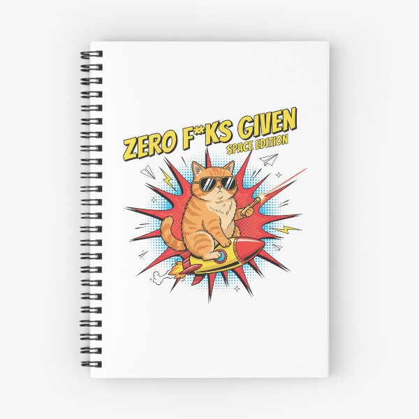 Item preview, Sassy Cat Zero Fks Given Space Edition designed and sold by Popettte.