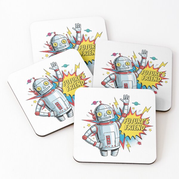 Item preview, Retro Robot Future's Friend Pop Art Space designed and sold by Popettte.