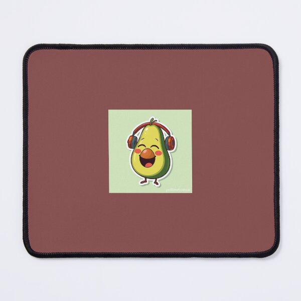 Item preview, unny Avocado With Headphones designed and sold by Sidly1111.