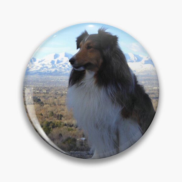 Item preview, Sheltie with the Mountains designed and sold by Shiva77.