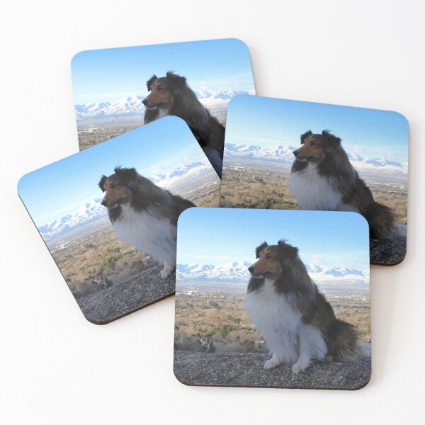 Item preview, Sheltie with the Mountains designed and sold by Shiva77.
