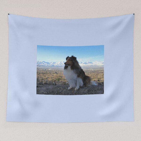 Item preview, Sheltie with the Mountains designed and sold by Shiva77.