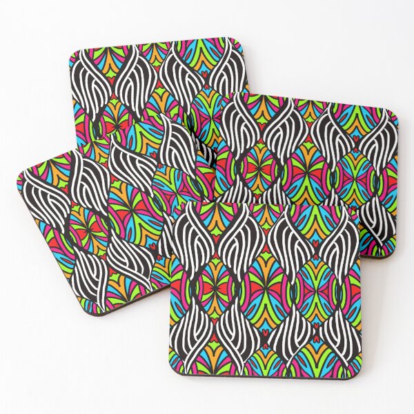 Item preview, Multicolor Darken Abstract Pattern – Bold Geometric Psychedelic Design designed and sold by Preeyanc.