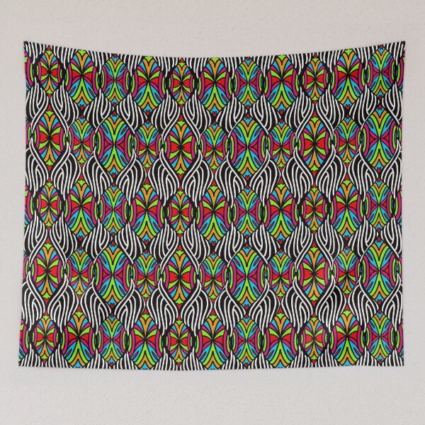 Item preview, Multicolor Darken Abstract Pattern – Bold Geometric Psychedelic Design designed and sold by Preeyanc.