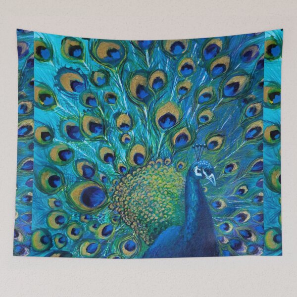 Item preview, Beautiful Painted Peacock in its Full Glory designed and sold by Nicola Morgan.