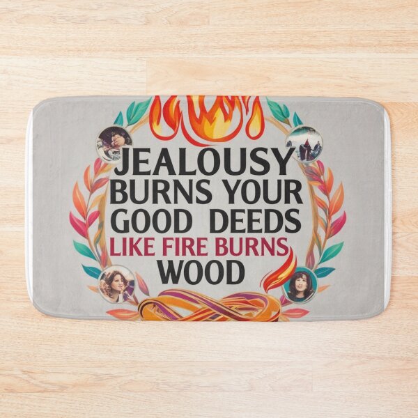 Item preview, Jealousy Burns Your Good Deeds Like Fire Burns Wood – Inspirational T-Shirt designed and sold by AS-Graphics.