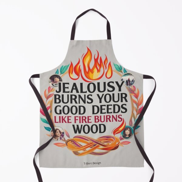 Item preview, Jealousy Burns Your Good Deeds Like Fire Burns Wood – Inspirational T-Shirt designed and sold by AS-Graphics.