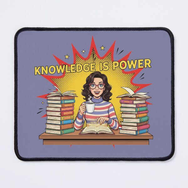 Item preview, Knowledge Is Power Bookworm Pop Art designed and sold by Popettte.