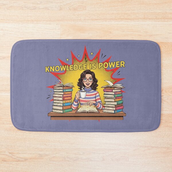 Item preview, Knowledge Is Power Bookworm Pop Art designed and sold by Popettte.