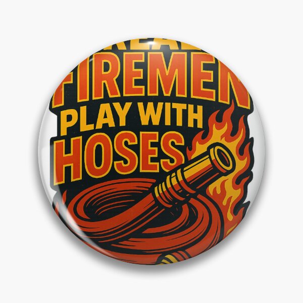Item preview, Firemen Hose Play T-Shirt | Funny Occupation Tee Sticker designed and sold by GeniePixel.