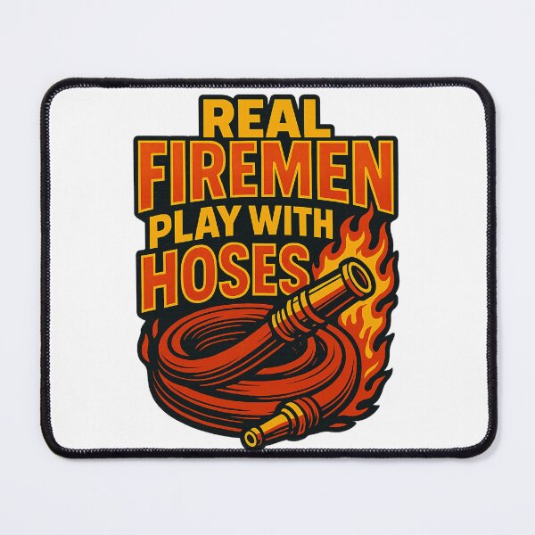 Item preview, Firemen Hose Play T-Shirt | Funny Occupation Tee Sticker designed and sold by GeniePixel.
