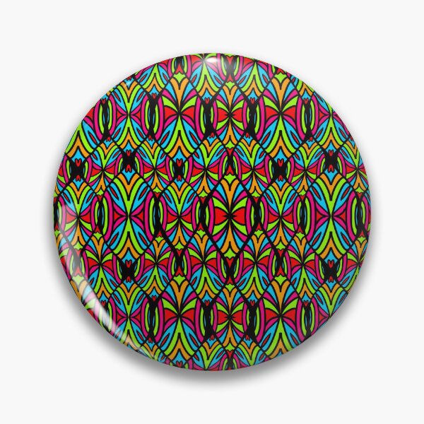 Item preview, Multicolor Blacklines Abstract Pattern – Retro Vibrant Psychedelic Design designed and sold by Preeyanc.