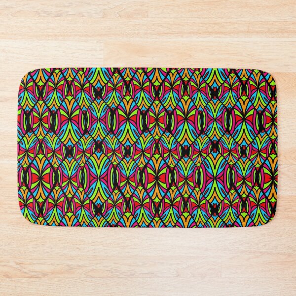 Item preview, Multicolor Blacklines Abstract Pattern – Retro Vibrant Psychedelic Design designed and sold by Preeyanc.