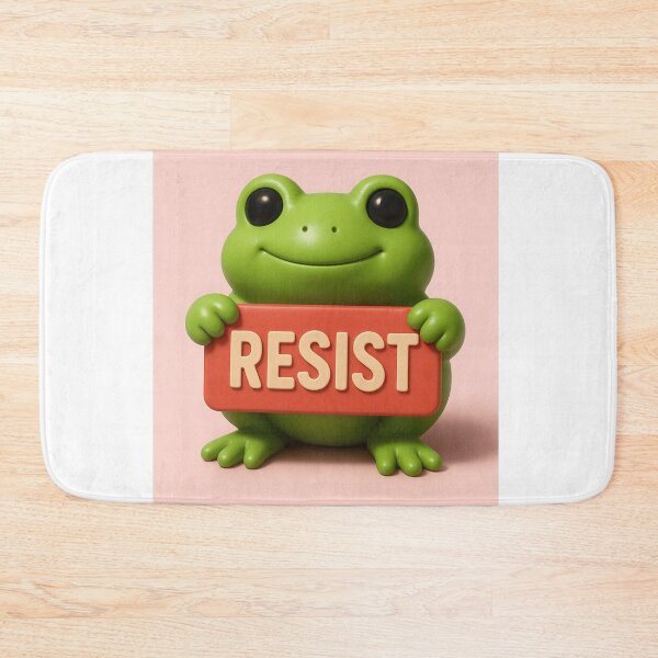 Item preview, Frog Resist 3D — Cute Bold Protest Frog Design | Trending Animal Statement Tee designed and sold by LatestDesign95.