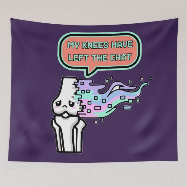 Item preview, My Knees Have Left The Chat Pixel Art designed and sold by Popettte.