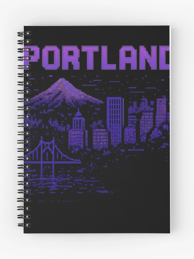 Thumbnail 1 of 3, Journal, Purple Pixel Portland designed and sold by Pixel_Riot.