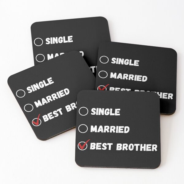 Item preview, Single Married Best Brother, Funny Brother Shirt designed and sold by Sleepy Cat Design.