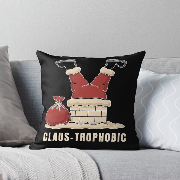 Item preview, Funny Santa in chimney, Claus-trophobic designed and sold by BeaverFriends.
