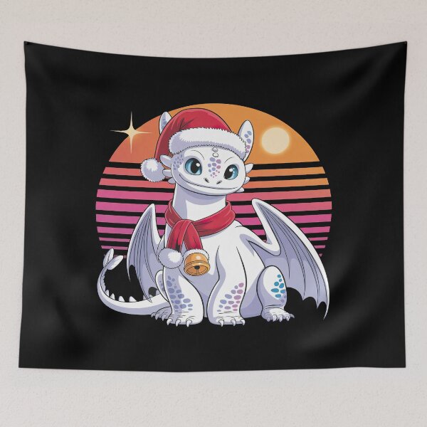Item preview, Christmas toothless Dragon, Toothless dragon, Retro designed and sold by graphic-genie.