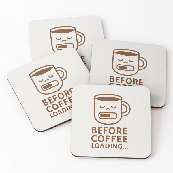 Item preview, Tired Coffee Mug with Loading Bar Expression designed and sold by SplashTastic.
