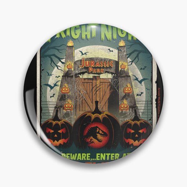 Item preview, Isla Nublar Fright Night Jurassic Park Halloween designed and sold by RenettaFunky.