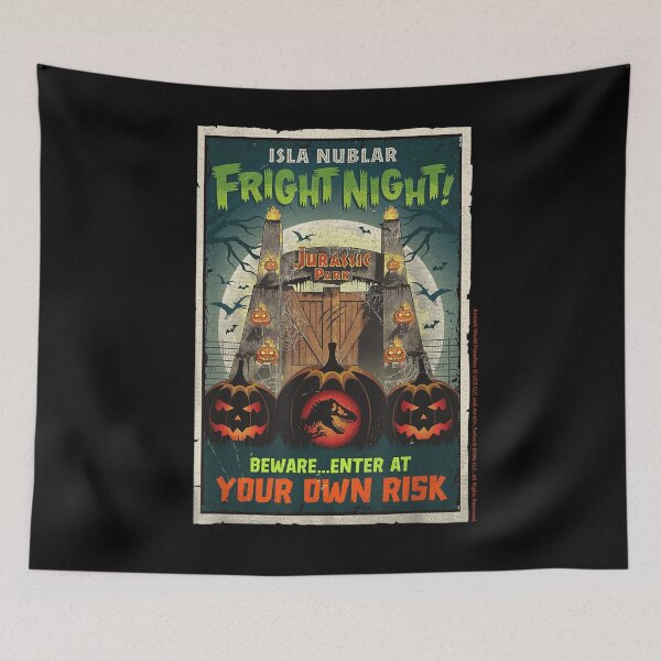 Item preview, Isla Nublar Fright Night Jurassic Park Halloween designed and sold by RenettaFunky.