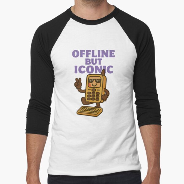 Item preview, Offline but Iconic Retro Computer Mascot designed and sold by ShirtHatch.